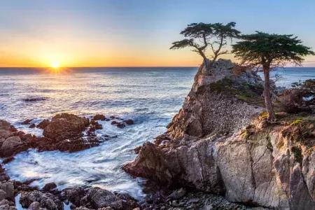 The Monterey County coastline.